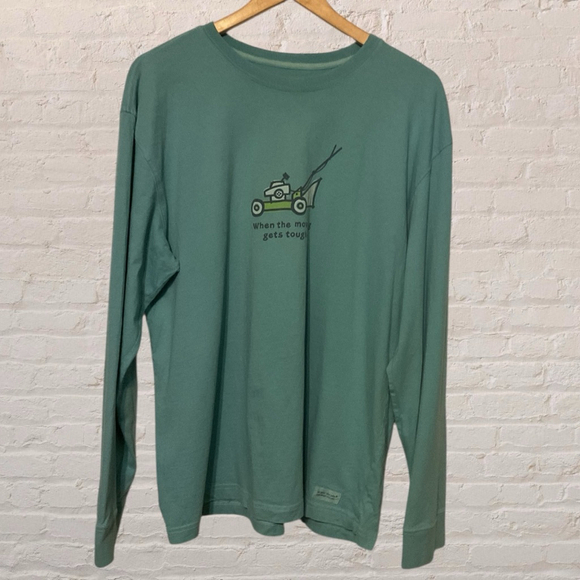 Life is Good Other - Life Is Good “When The Mowing Gets Tough” Long Sleeve Tee – Men’s Large